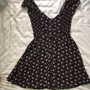 Floral button down dress